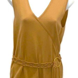 Cable & Gauge Boho Crochet Belt Blouse